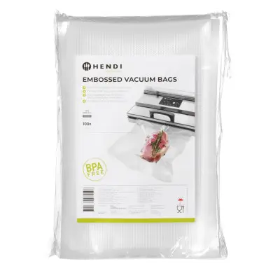 Reliéfní vakuové sáčky - 100 ks, HENDI, 100 ks, 200x300mm | 971406